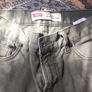 NWT Levi’s Youth 513 Slim Straight Jeans Ivy Green